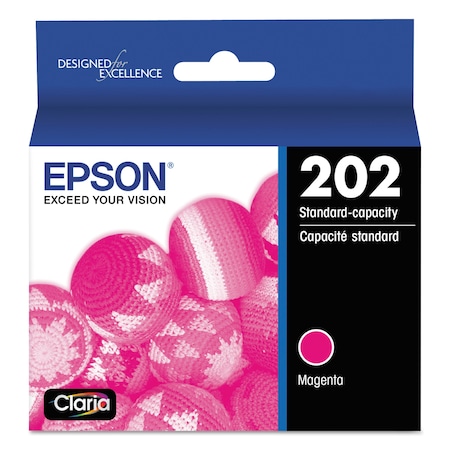 Epson T202320-S (202) Claria Ink, 165 Page-Yield, Magenta T202320-S